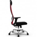 Кресло Metta SU-1-BK (CH комплект 18/2D) (черное сиденье)/красный